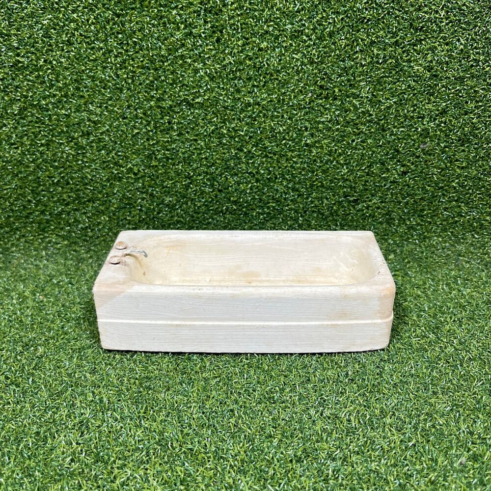 Vintage White Miniature Bathtub Dollhouse Furniture